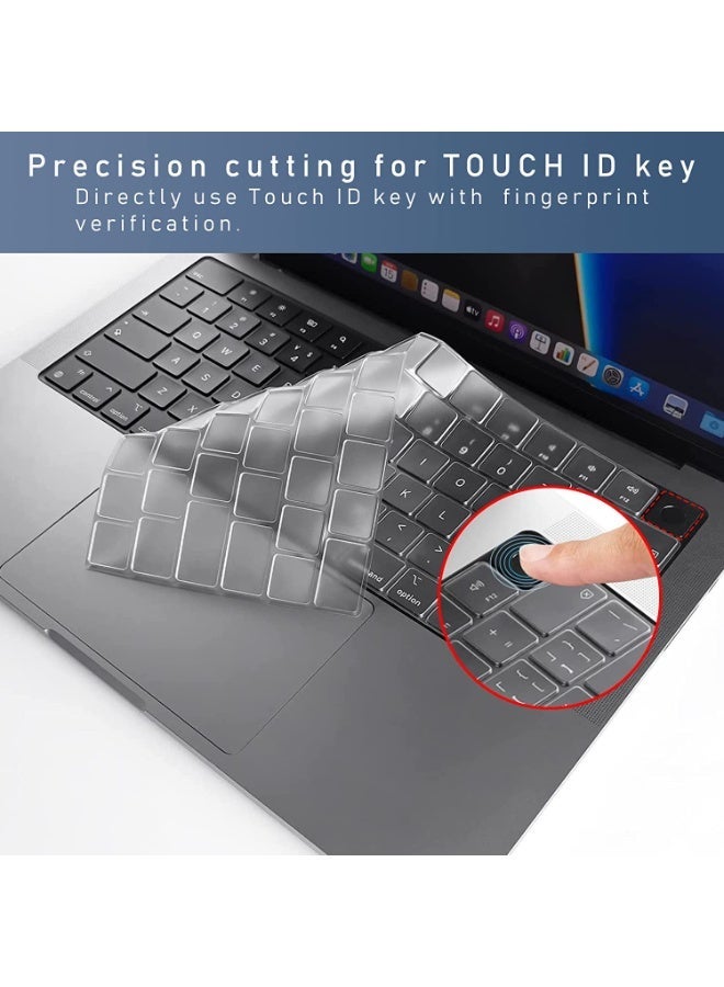 3 in 1 Case Compatible with MacBook Pro 14 inch 2026-2021 M5-M1 Pro/Max Chip, Hard Shell Cases with Keyboard Cover+Screen Protector, Matter Transparent - Image 5